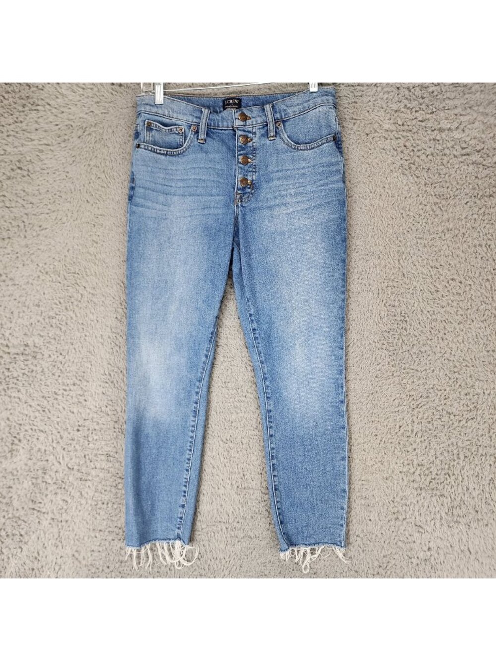 J. Crew Jeans Womens 26 Blue Stretch Denim Button Fly Skinny